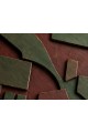 Dekorras DKR-110 Bordo Geometrik Kabartmalı İkili 3D Tablo