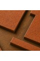 Dekorras DKR-118 Toprak Tonlu Geometrik Kabartmalı 3D Tablo