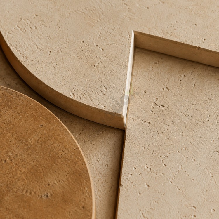 Dekorras DKR-123 Nötr Tonlu Geometrik Sekizli 3D Tablo
