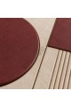 Dekorras DKR-126 Bordo Krem Dairesel Geometrik Sekizli 3D Tablo