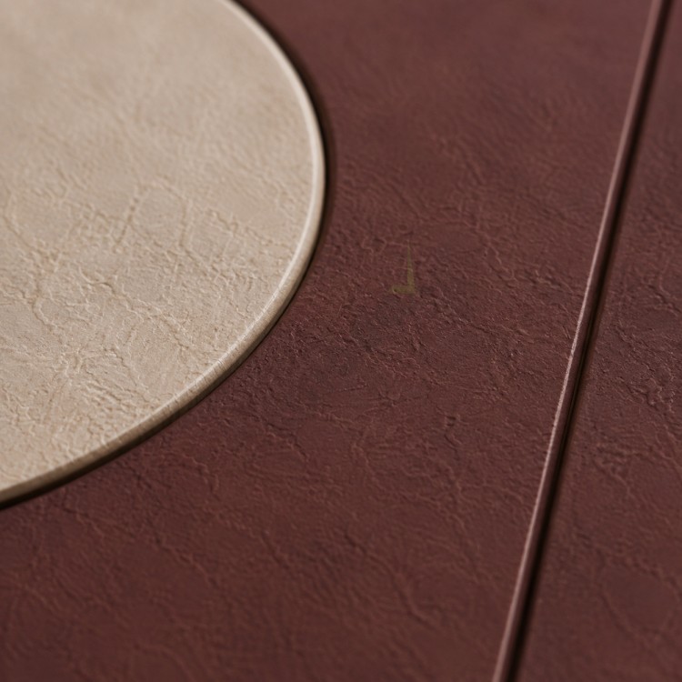 Dekorras DKR-126 Bordo Krem Dairesel Geometrik Sekizli 3D Tablo