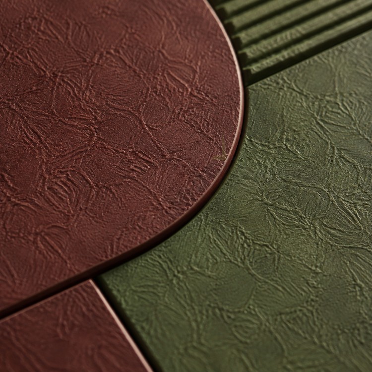 Dekorras DKR-126 Bordo Krem Dairesel Geometrik Sekizli 3D Tablo