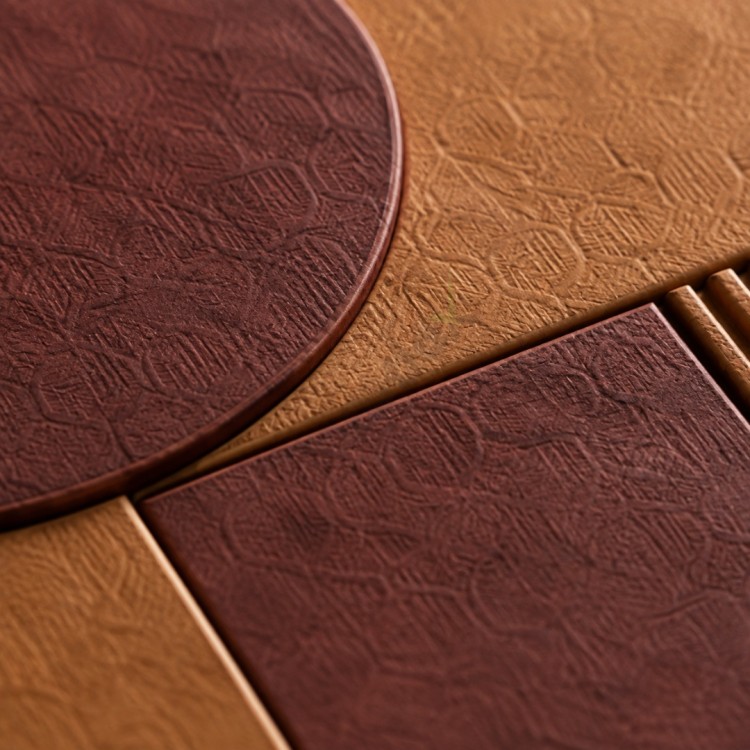 Dekorras DKR-126 Bordo Krem Dairesel Geometrik Sekizli 3D Tablo