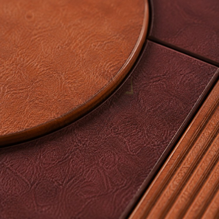 Dekorras DKR-126 Bordo Krem Dairesel Geometrik Sekizli 3D Tablo