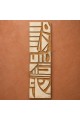 Dekorras DKR-128 Antrasit Dikey Geometrik Kabartmalı 3D Tablo