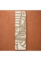 Dekorras DKR-128 Antrasit Dikey Geometrik Kabartmalı 3D Tablo