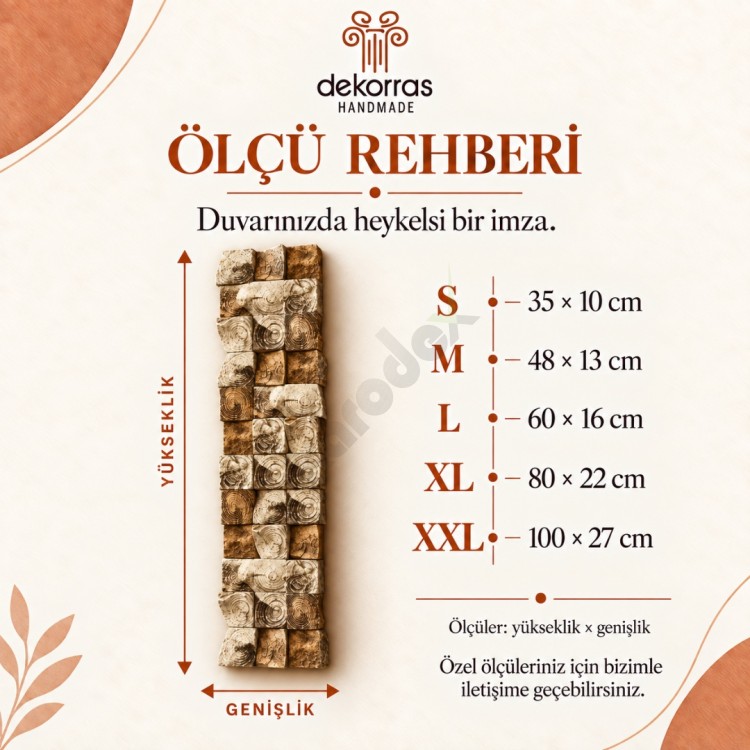 Dekorras DKR-132 Siyah Dikey Blok Dokulu Kabartmalı 3D Tablo