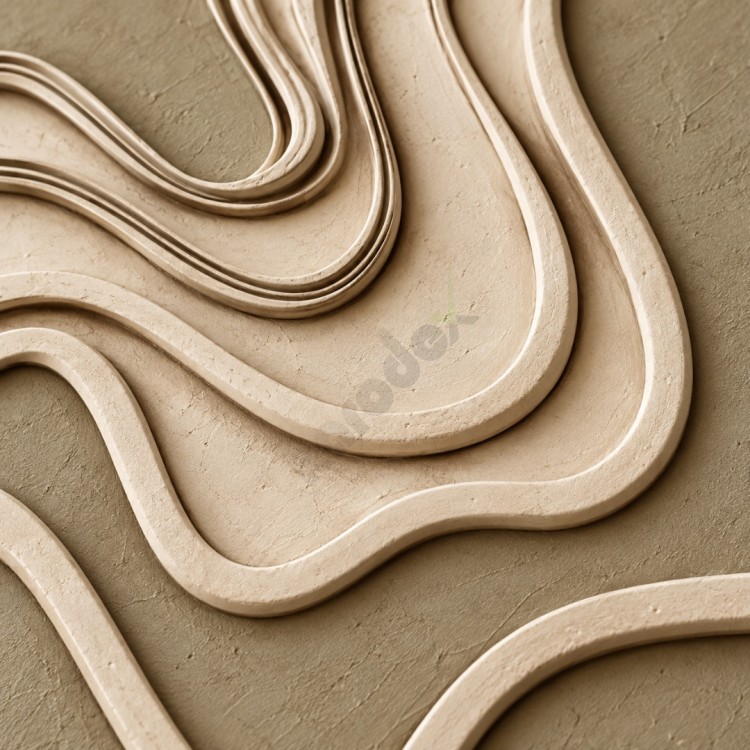 Dekorras DKR-134 Taupe Akıcı Çizgili Kabartmalı İkili 3D Tablo Dekorras DKR-134 Taupe Akıcı Çizgili Kabartmalı İkili 3D Tablo