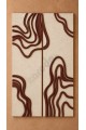 Dekorras DKR-134 Taupe Akıcı Çizgili Kabartmalı İkili 3D Tablo Dekorras DKR-134 Taupe Akıcı Çizgili Kabartmalı İkili 3D Tablo