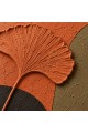 Dekorras DKR-166 Ginkgo Yapraklı Kemer Desenli Kabartmalı 3D Tablo