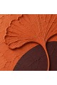 Dekorras DKR-166 Ginkgo Yapraklı Kemer Desenli Kabartmalı 3D Tablo