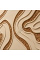 Dekorras DKR-181 Topografik Dalga Desenli Dokulu 3D Tablo
