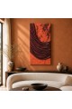 Dekorras DKR-183 Drape Kıvrımlı Eskitme Dokulu 3D Tablo