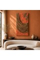 Dekorras DKR-183 Drape Kıvrımlı Eskitme Dokulu 3D Tablo
